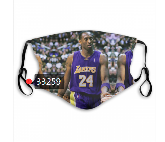 2021 NBA Los Angeles Lakers #24 kobe bryant 33259 Dust mask with filter->nba dust mask->Sports Accessory